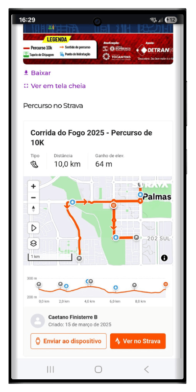 Celular com tela da viaesporte