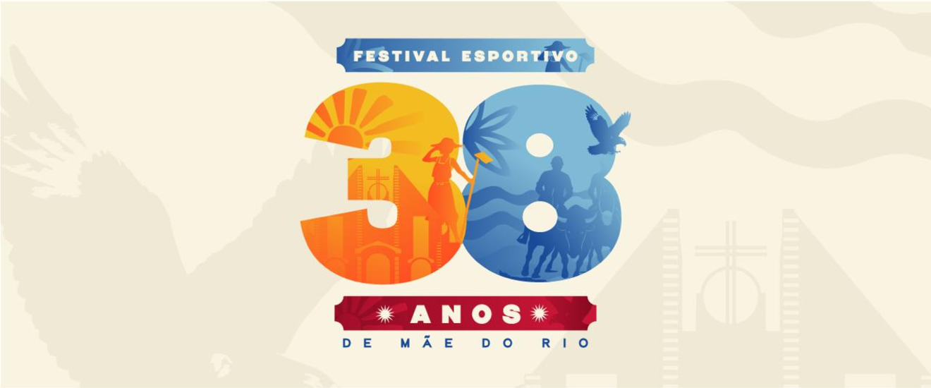 Banner FESTIVAL ESPORTIVO MÃE DO RIO - 38 ANOS